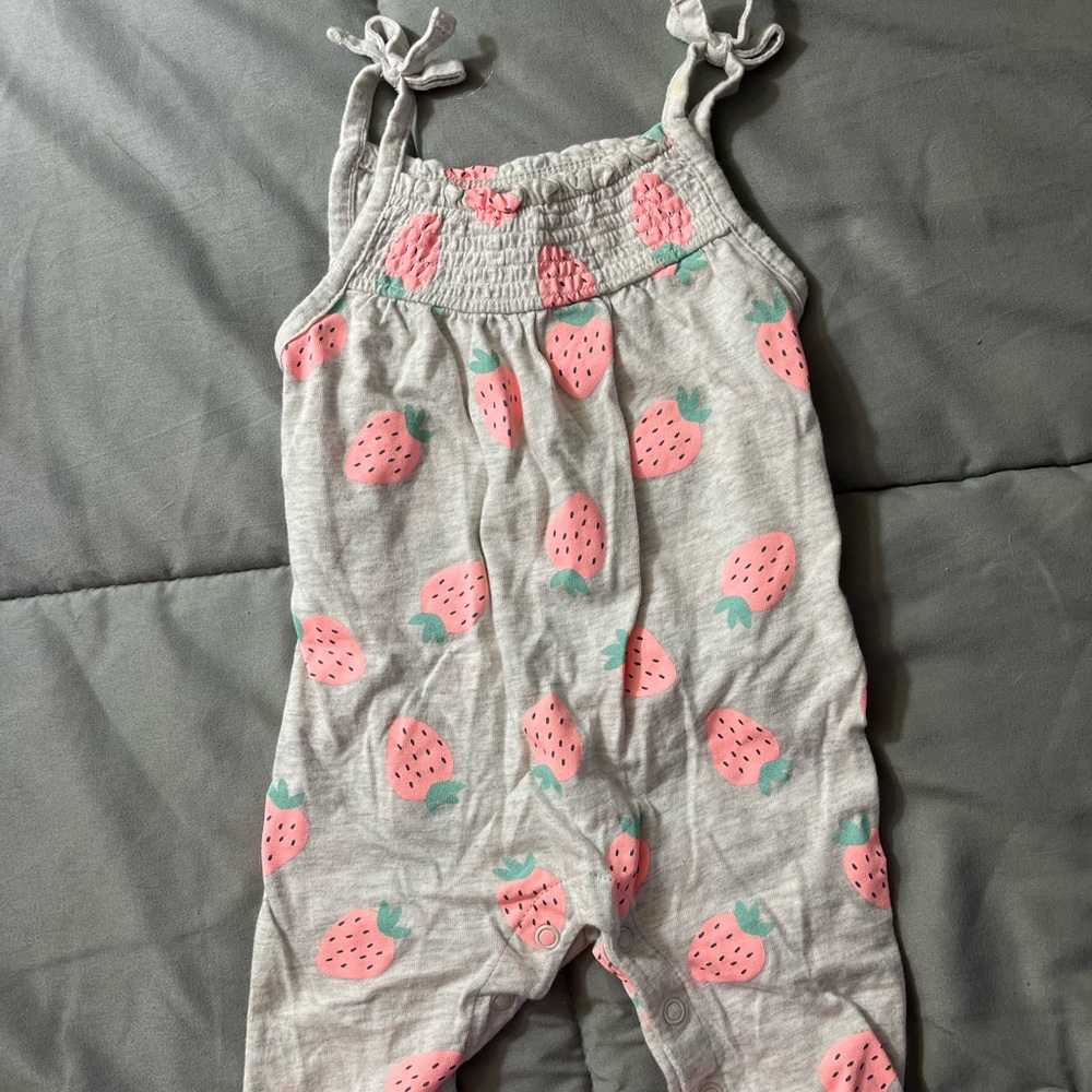 Baby Girl Strawberry Romper
